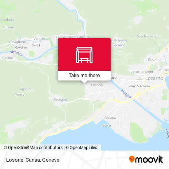 Losone, Canaa map