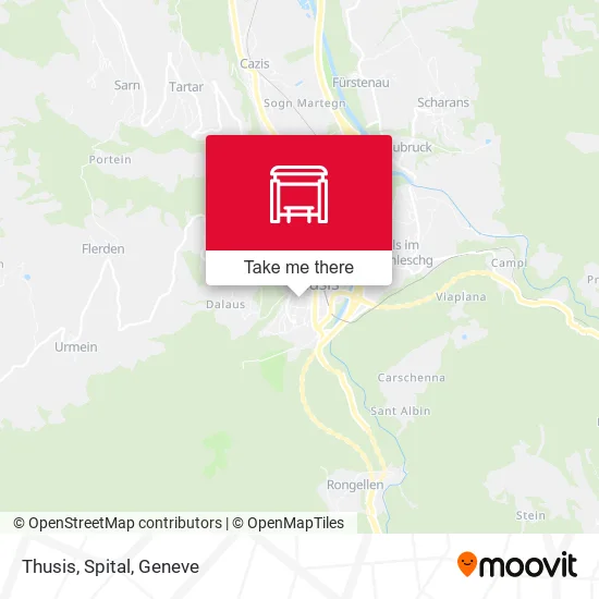 Thusis, Spital map
