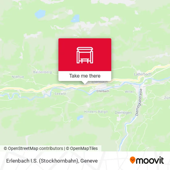 Erlenbach I.S. (Stockhornbahn) map