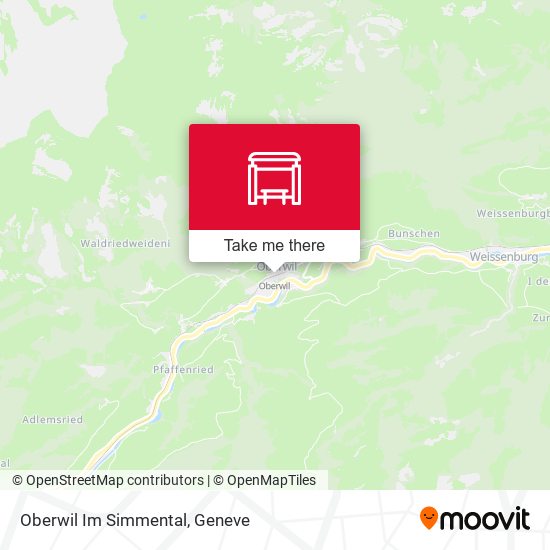 Oberwil Im Simmental map