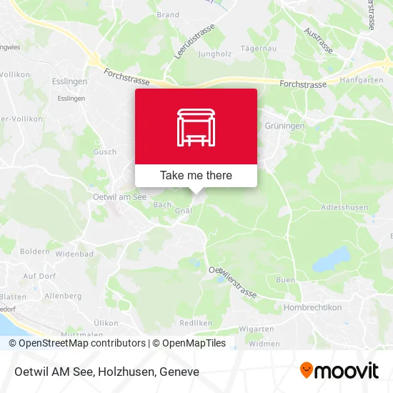 Oetwil AM See, Holzhusen map