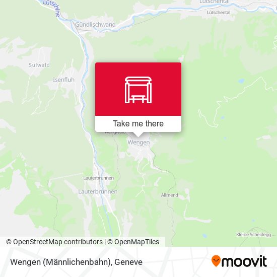 Wengen (Männlichenbahn) map