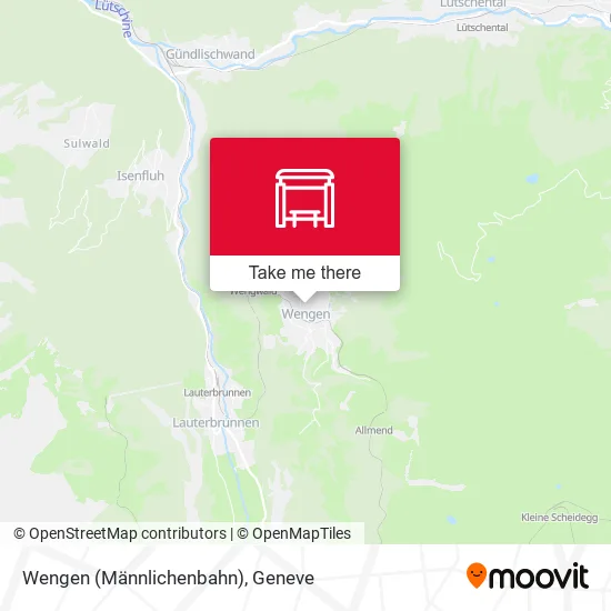 Wengen (Männlichenbahn) map
