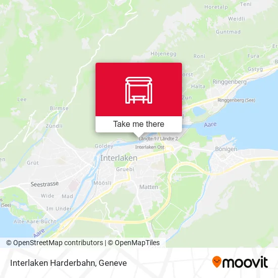 Interlaken Harderbahn map