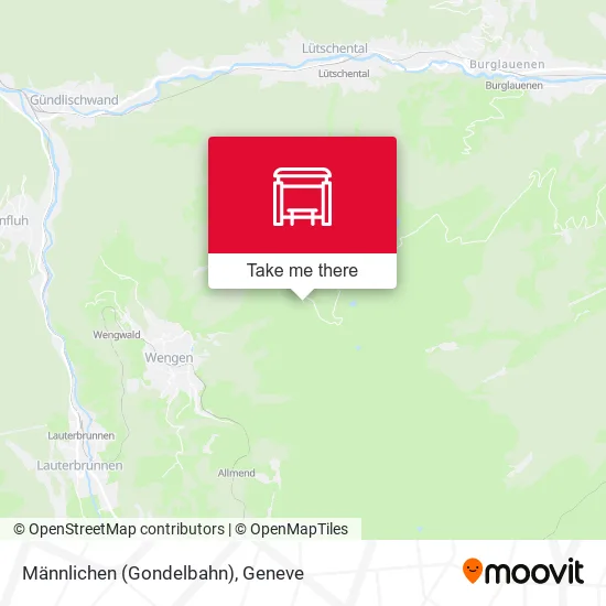 Männlichen (Gondelbahn) map