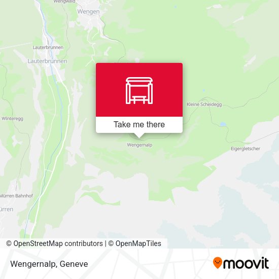 Wengernalp map
