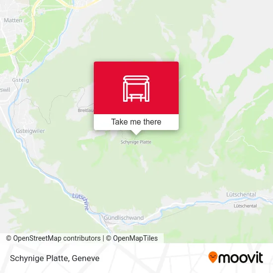 Schynige Platte map