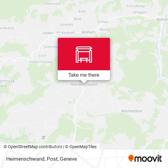 Heimenschwand, Post map