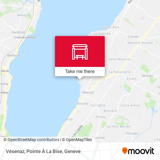 Vésenaz, Pointe À La Bise map