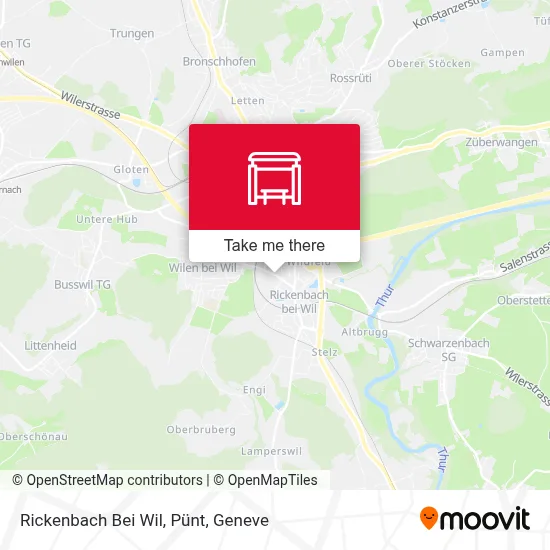 Rickenbach Bei Wil, Pünt map
