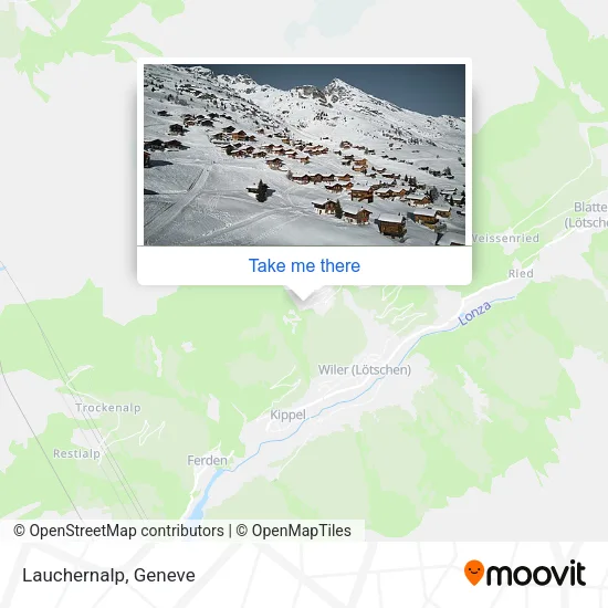 Lauchernalp map