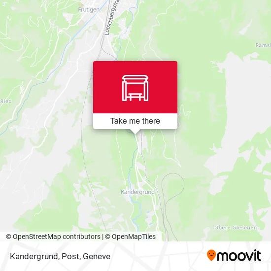 Kandergrund, Post map