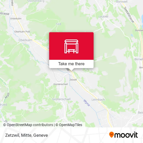 Zetzwil, Mitte map