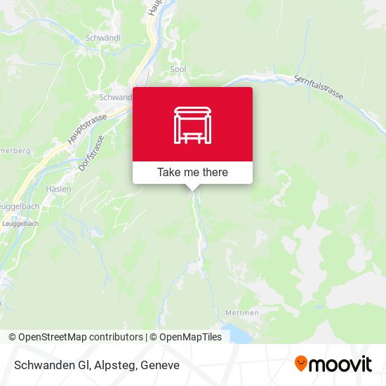 Schwanden Gl, Alpsteg map