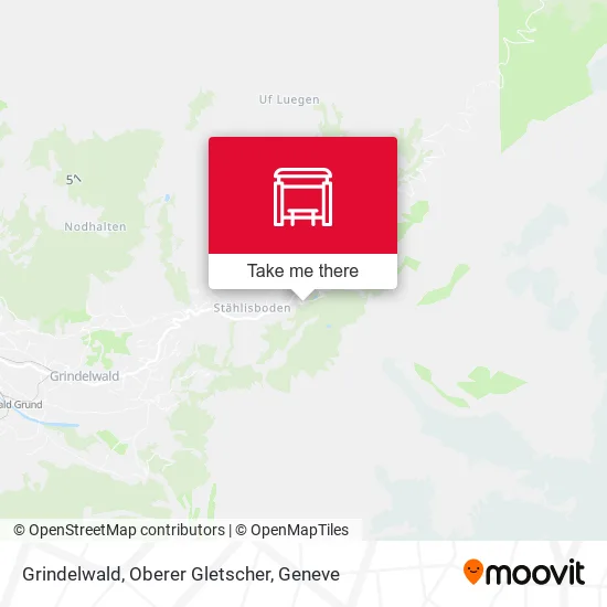 Grindelwald, Oberer Gletscher map