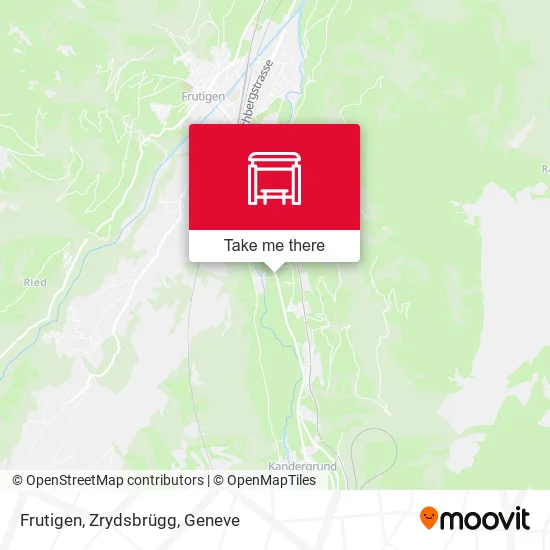 Frutigen, Zrydsbrügg map