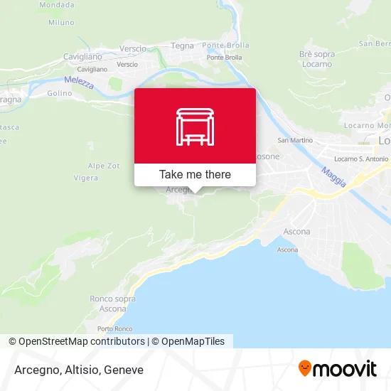 Arcegno, Altisio map