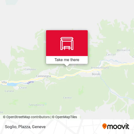 Soglio, Plazza map