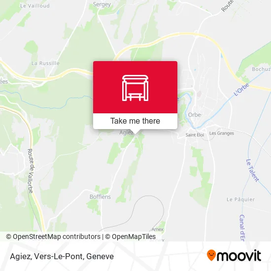 Agiez, Vers-Le-Pont map