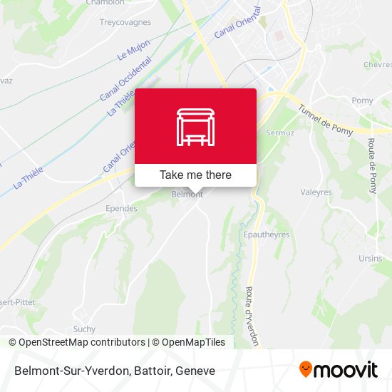 Belmont-Sur-Yverdon, Battoir map