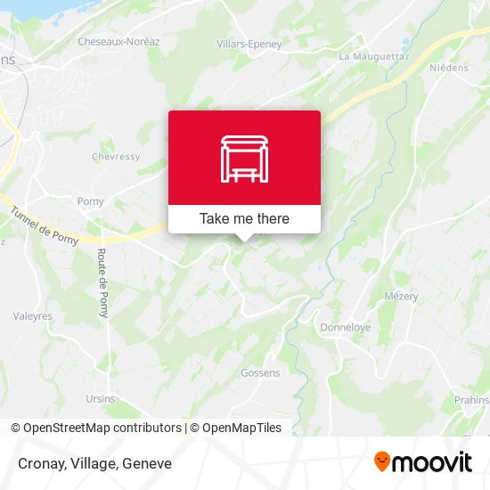 Cronay, Village map