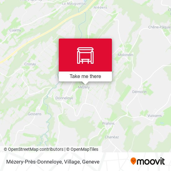 Mézery-Près-Donneloye, Village map