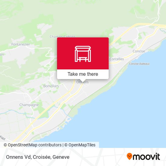 Onnens Vd, Croisée map