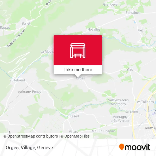 Orges, Village map