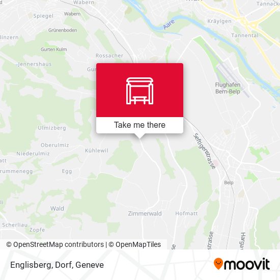 Englisberg, Dorf map