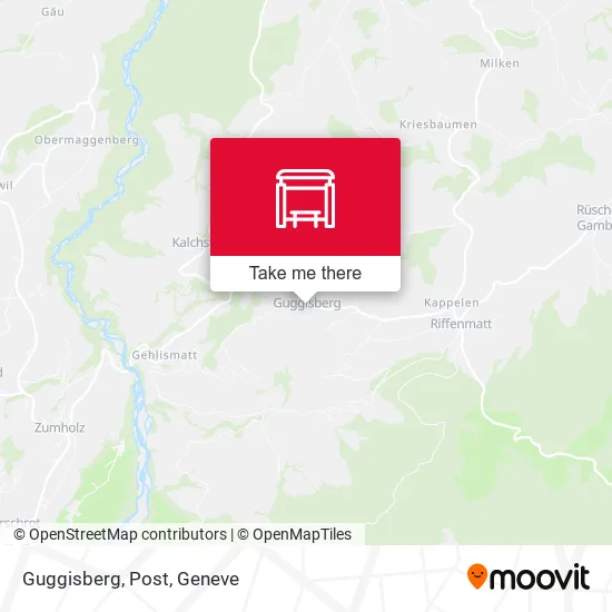 Guggisberg, Post map