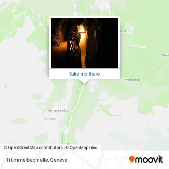 Trümmelbachfälle map