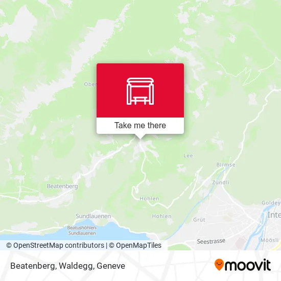 Beatenberg, Waldegg map