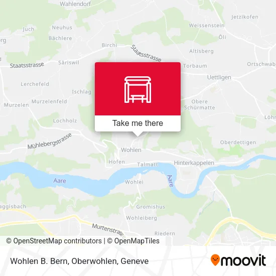 Wohlen B. Bern, Oberwohlen map