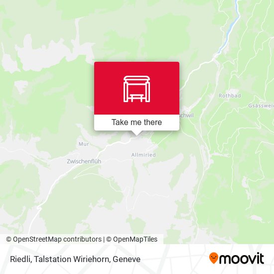 Riedli, Talstation Wiriehorn map