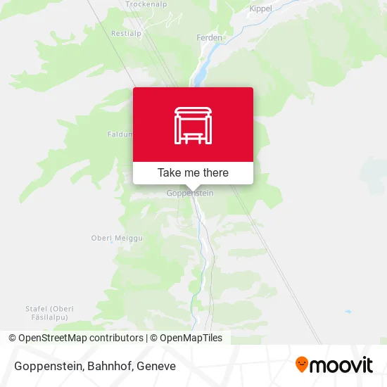 Goppenstein, Bahnhof map