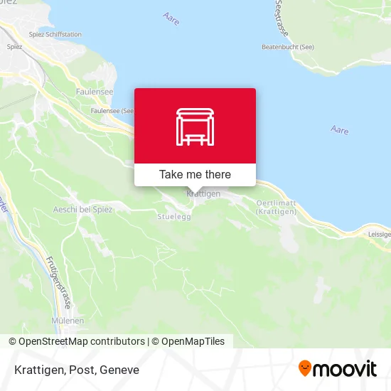 Krattigen, Post map