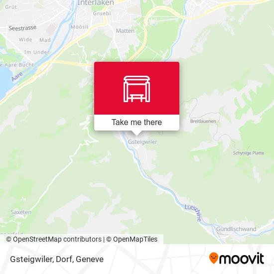 Gsteigwiler, Dorf map