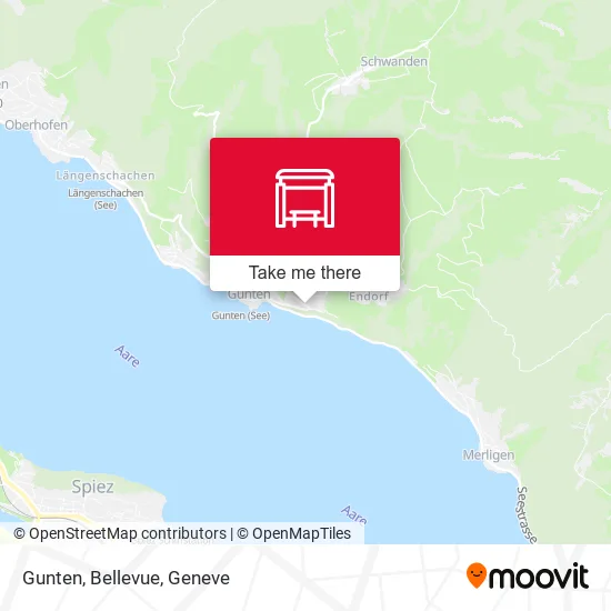 Gunten, Bellevue map
