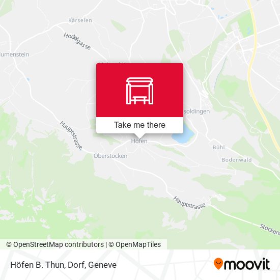 Höfen B. Thun, Dorf map