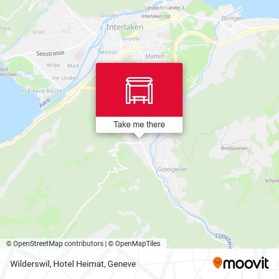 Wilderswil, Hotel Heimat map