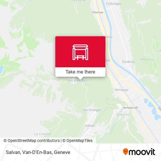 Salvan, Van-D'En-Bas map