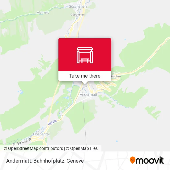 Andermatt, Bahnhofplatz map