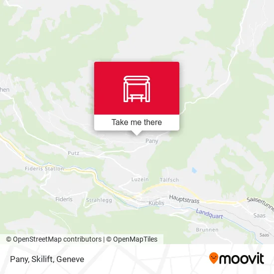 Pany, Skilift map