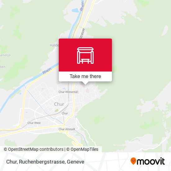 Chur, Ruchenbergstrasse map