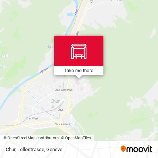 Chur, Tellostrasse map