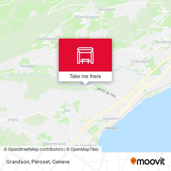 Grandson, Péroset map