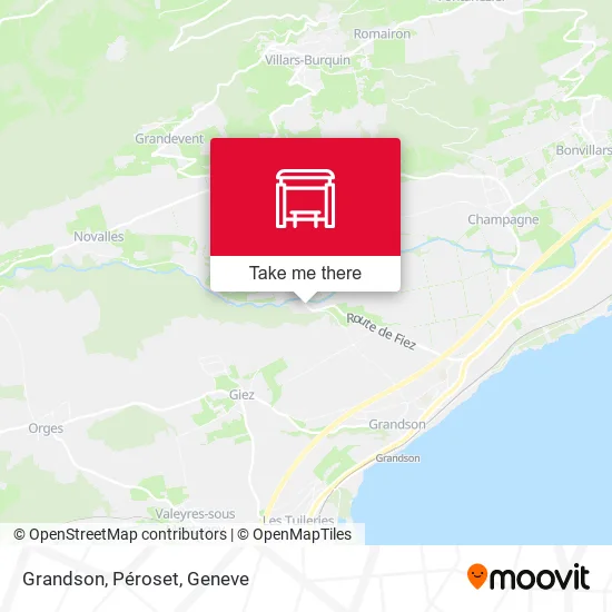 Grandson, Péroset map