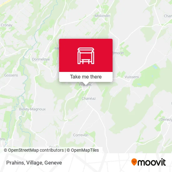 Prahins, Village map