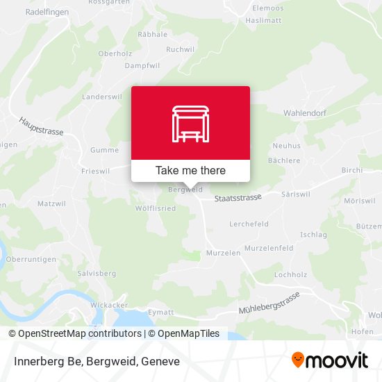 Innerberg Be, Bergweid map