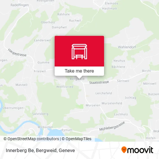 Innerberg Be, Bergweid map